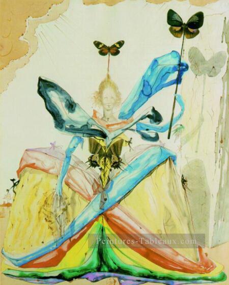 The Queen of the Butterflies Salvador Dali Oil Paintings